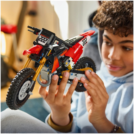 Set de constructie LEGO® Technic Motocicleta Ducati Desmo450 MX, versiunea de uzina 42238, 457 piese [3]