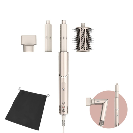 Alte produse - Set Perie de Păr Electrică Shark HD424SLEU, 1400 W, 3 trepte temperatură, 3 viteze, accesorii, Argintiu pukika.ro