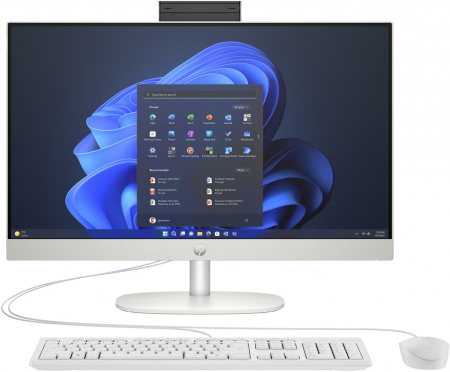 Desktop PC - Sisitem All In One PC HP Pro 240 G10, 23.8" Full HD, Intel® Core™ i5 1335U pana la 4.6 GHz, 16 GB RAM DDR4 3200, 512 GB SSD, Intel® Iris Xᵉ Graphics, Windows 11 Pro, White