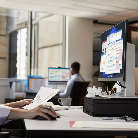 Sistem Desktop PC HP Pro SFF 400 G9, Intel® Core™ i7 14700 pana la 5.4 GHz, 16 GB RAM DDR5, 1 TB SSD, Intel® UHD Graphics, Windows 11 Pro, Black [2]