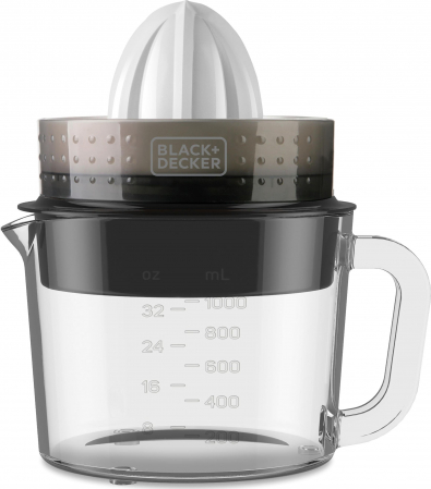 Storcătoare Citrice - Storcător Citrice Electric Black+Decker BXCJ30E (ES9240070B), 30 W, 1 L, 2 Conuri, Filtru Reglabil, Negru pukika.ro