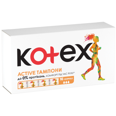 Absorbante feminine - Tampoane interne Kotex Active Normal, 16 bucati