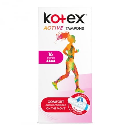 Absorbante feminine - Tampoane interne Kotex Active Super, 16 bucati