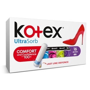 Absorbante feminine - Tampoane interne Kotex Mini UltraSorb, 16 bucati