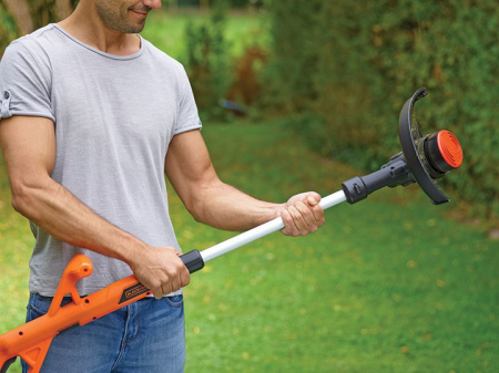 Trimmer gazon BLACK+DECKER, 25 cm, 18 V, Portocaliu pukika.ro [3]