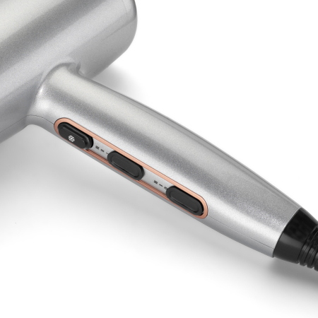 Uscător de Păr BaByliss Cosmos, 2100 W, 2 viteze, 3 trepte temperatură, difuzor, Gri pukika.ro [4]