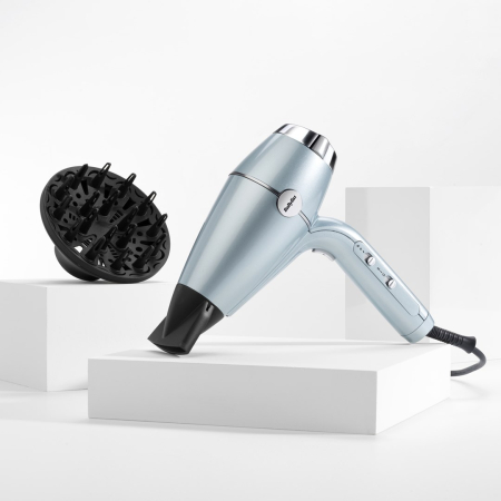 Uscător de Păr BaByliss Hydro-Fusion, 2100 W, 2 viteze, 3 trepte temperatură, difuzor, Gri pukika.ro [1]