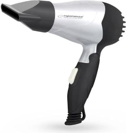 Alte produse - Uscător de Păr Esperanza EBH002S, 850 W, 2 trepte temperatură, 2 viteze, Negru  pukika.ro