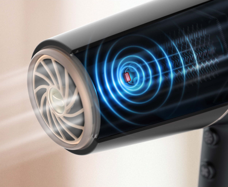 Uscător de Păr Philips, 2300 W, 6 viteze, 6 trepte temperatură, difuzor, Navy pukika.ro [1]