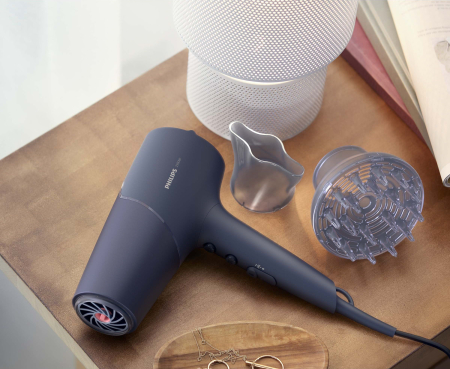 Uscător de Păr Philips, 2300 W, 6 viteze, 6 trepte temperatură, difuzor, Navy pukika.ro [6]