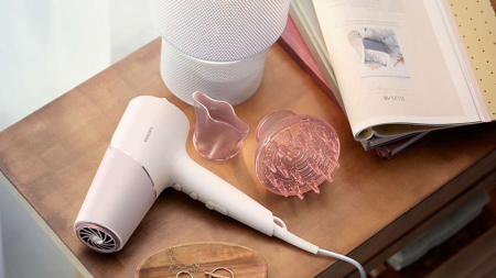 Uscător de Păr Philips, 2300 W, 6 viteze, 6 trepte temperatură, difuzor, Roz pukika.ro [7]