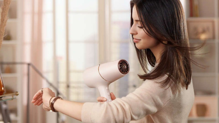 Uscător de Păr Philips, 2300 W, 6 viteze, 6 trepte temperatură, difuzor, Roz pukika.ro [3]