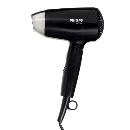 Uscătoare de Păr - Uscător de Păr Philips Essential Care BHC010/10, 1200 W, 3 trepte temperatură, 1 viteze, aer rece, Negru pukika.ro