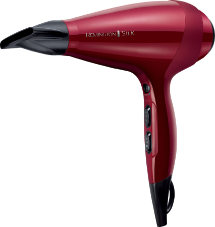 Alte produse - Uscător de Păr Remington AC9096 Studio Silk AC9096, 2400 W, 3 trepte temperatură, 3 viteze, difuzor, Roșu pukika.ro