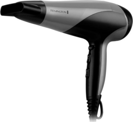Alte produse - Uscător de Păr REMINGTON D3190S, 2200 W, 3 trepte temperatură, 2 viteze, difuzor, Negru pukika.ro