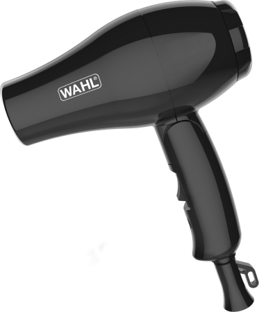 Uscătoare de Păr - Uscător de Păr Wahl 3402-0470, 1000 W, 2 trepte temperatură, 2 viteze, difuzor, Negru pukika.ro