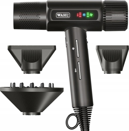Alte produse - Uscător de Păr WAHL Vanquish 4321-0470, 1600 W, 3 trepte temperatură, 3 viteze, difuzor, Negru  pukika.ro
