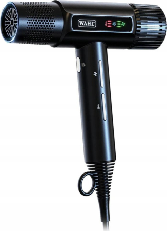 Uscător de Păr WAHL Vanquish 4321-0470, 1600 W, 3 trepte temperatură, 3 viteze, difuzor, Negru  pukika.ro [1]