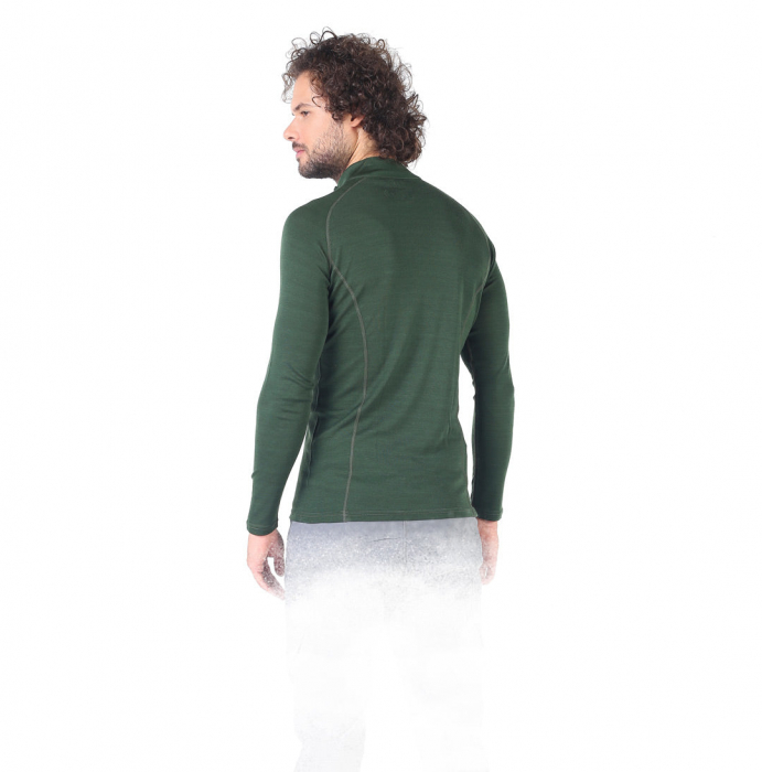 Astro - Bluză cu mânecă lungă cu fermoar - 100% Lână Merino [2]