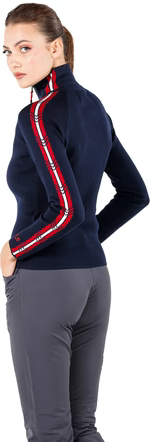 Pulover ASYA Lână Merino pentru Femei - Crem/Navy [2]