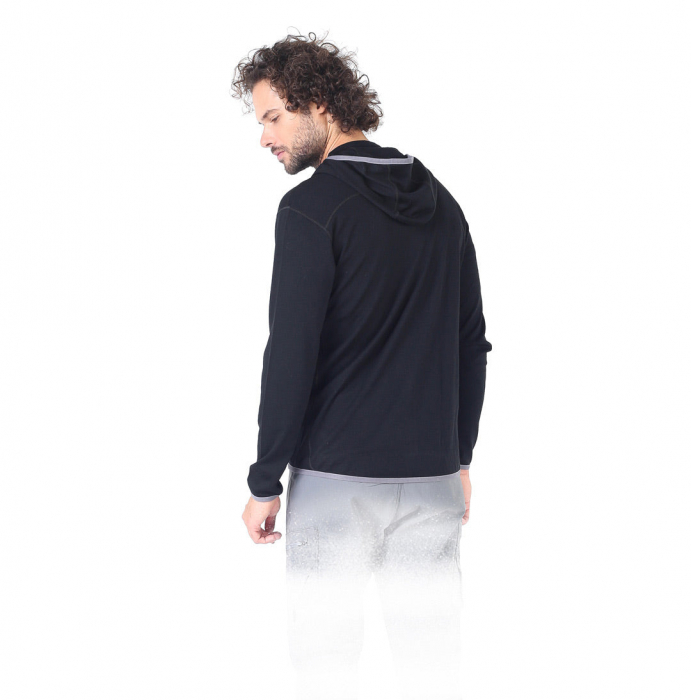 Maestro - Hanorac cu fermoar complet  - 100% Lână Merino [2]
