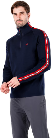 Pulover Woolona Noyan pentru Bărbați - 100% Lână Merino - Roșu [2]