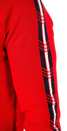 Pulover Woolona Noyan pentru Bărbați - 100% Lână Merino - Roșu [3]