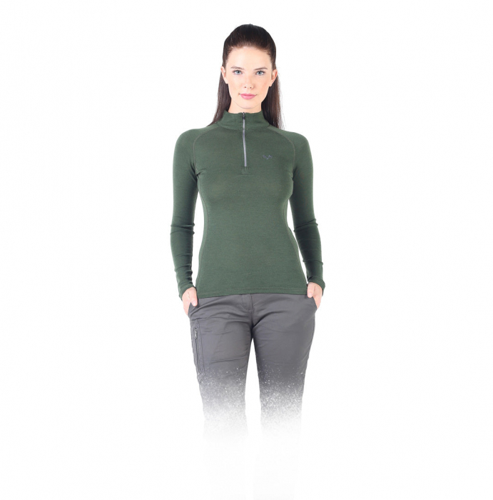 Vega - Bluză cu mânecă lungă (cu fermoar) - 100% Lână Merino [3]
