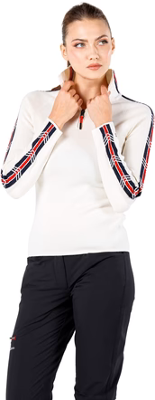 Pulover ASYA Lână Merino pentru Femei - Crem/Navy [1]