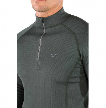 Halldor - Bluză cu mânecă lungă (ZIP)  - 100% Lână Merino [2]