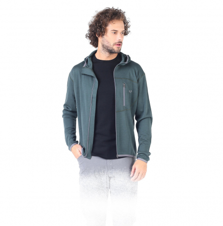 Maestro - Hanorac cu fermoar complet  - 100% Lână Merino [0]