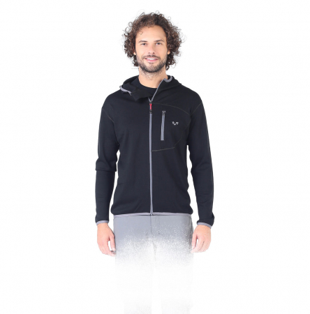 Maestro - Hanorac cu fermoar complet  - 100% Lână Merino [2]