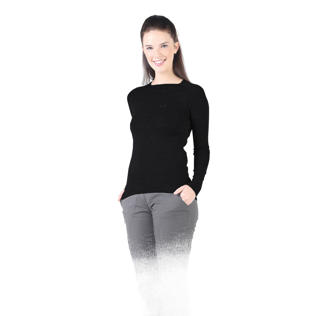 Alize - Bluza cu maneca lunga  - 100% Lana Merino Negru, XL