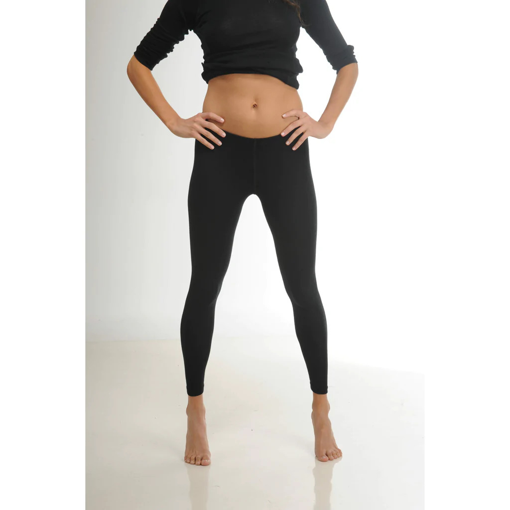 Norte- Colanti - 100% Lana Merino L, Negru