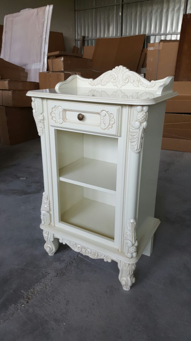 Gheridon alb single  stil Clasic Pur 803 [5]