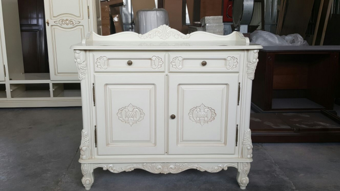 Consola Gheridon alb dublu stil Clasic Pur 802 [4]