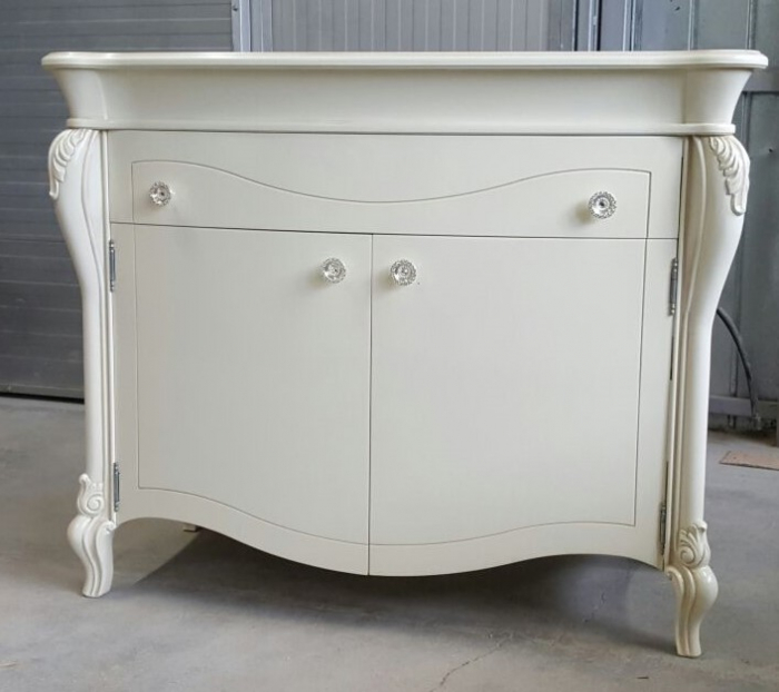 Consola Gheridon alb dublu stil Clasic Pur 806 [1]