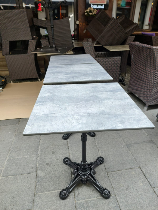 Blaturi de masa terasa outdoor fast food , food-court din hpl compact Newtops [23]