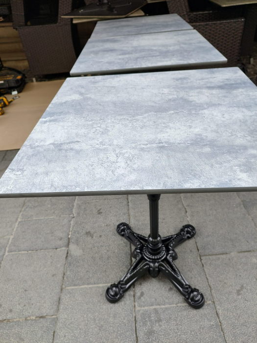 Blaturi de masa terasa outdoor fast food , food-court din hpl compact Newtops [24]