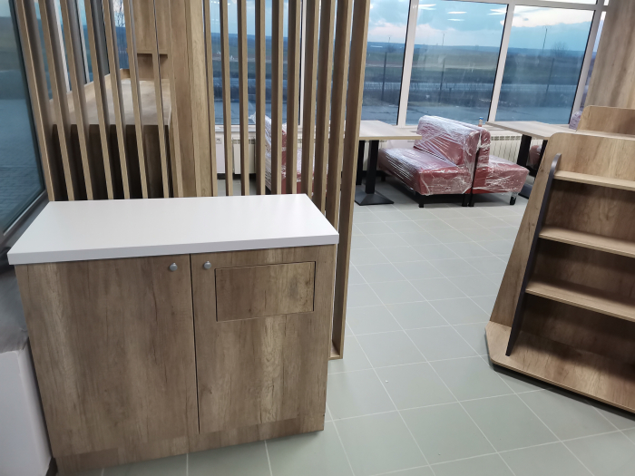 Mobilier benzinarie din pal melaminat localitatea Munteni. jud. Galati [6]