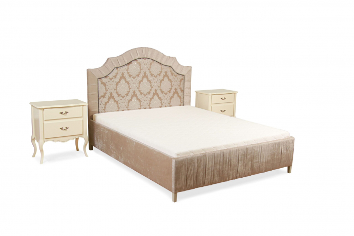 Pat matrimonial cu tablie tapitata Pur 103 [2]