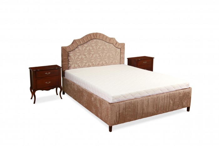 Pat matrimonial cu tablie tapitata Pur 103 [3]