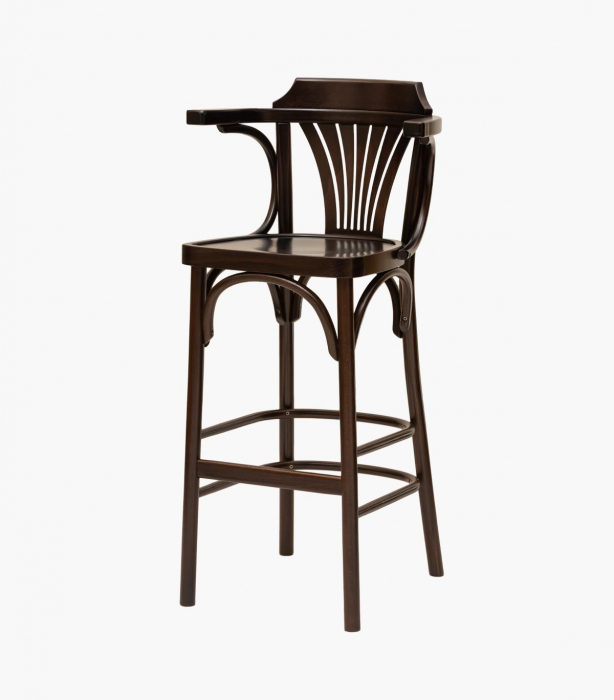 Scaun inalt de bar cu brate stil Thonet Vienna 154 [2]