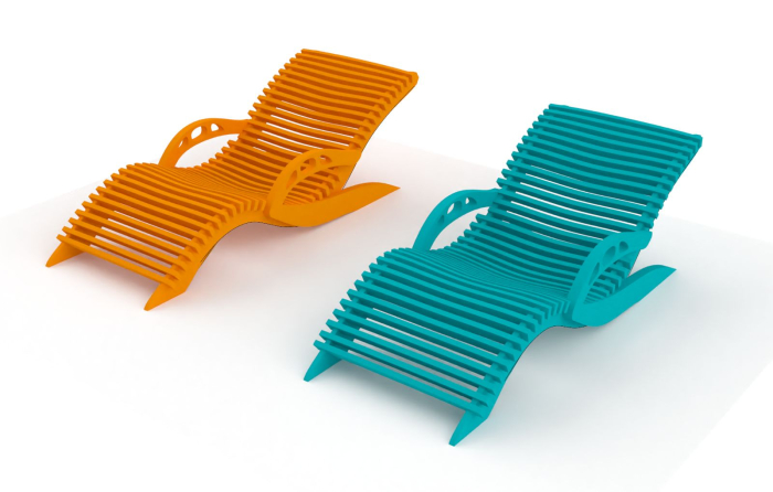 Sezlong ergonomic pentru interior si exterior din placaj stratificat SUN [3]