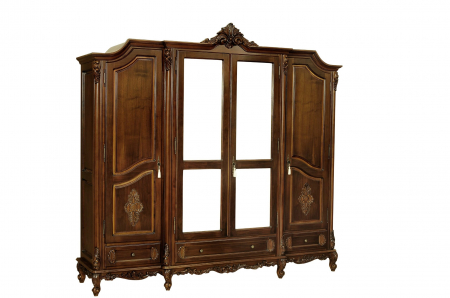 Dulapuri - Dulap cu 4 usi din lemn masiv Pur 010