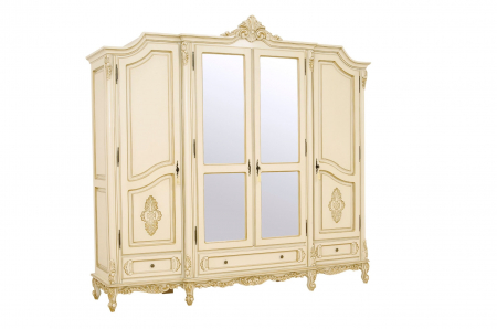 Dulap cu 4 usi din lemn masiv Pur 010 [1]