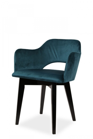 Mobilier HoReCa - Fotoliu cafenea bar club tapitat cadru lemn Pur 032