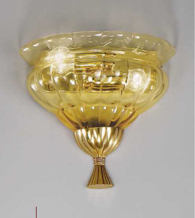 Corpuri De Iluminat - Lampa de perete cu 2 lumini din alama si sticlă suflată Pur 194