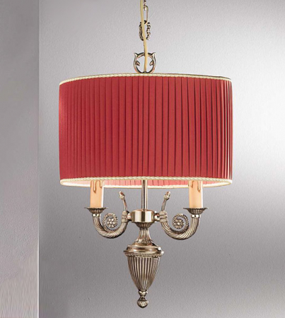 Corpuri De Iluminat - Lampa suspendata cu 2 lumini din alama cu abajur Pur 148