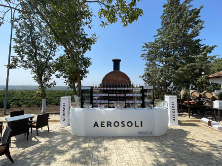 Mobilier bar luminos personalizat Crama Murfatlar [3]